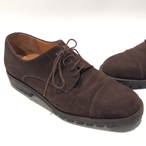 Salvatore Ferragamo Other - Ferragamo brown suede men’s Oxfords in size 9.5